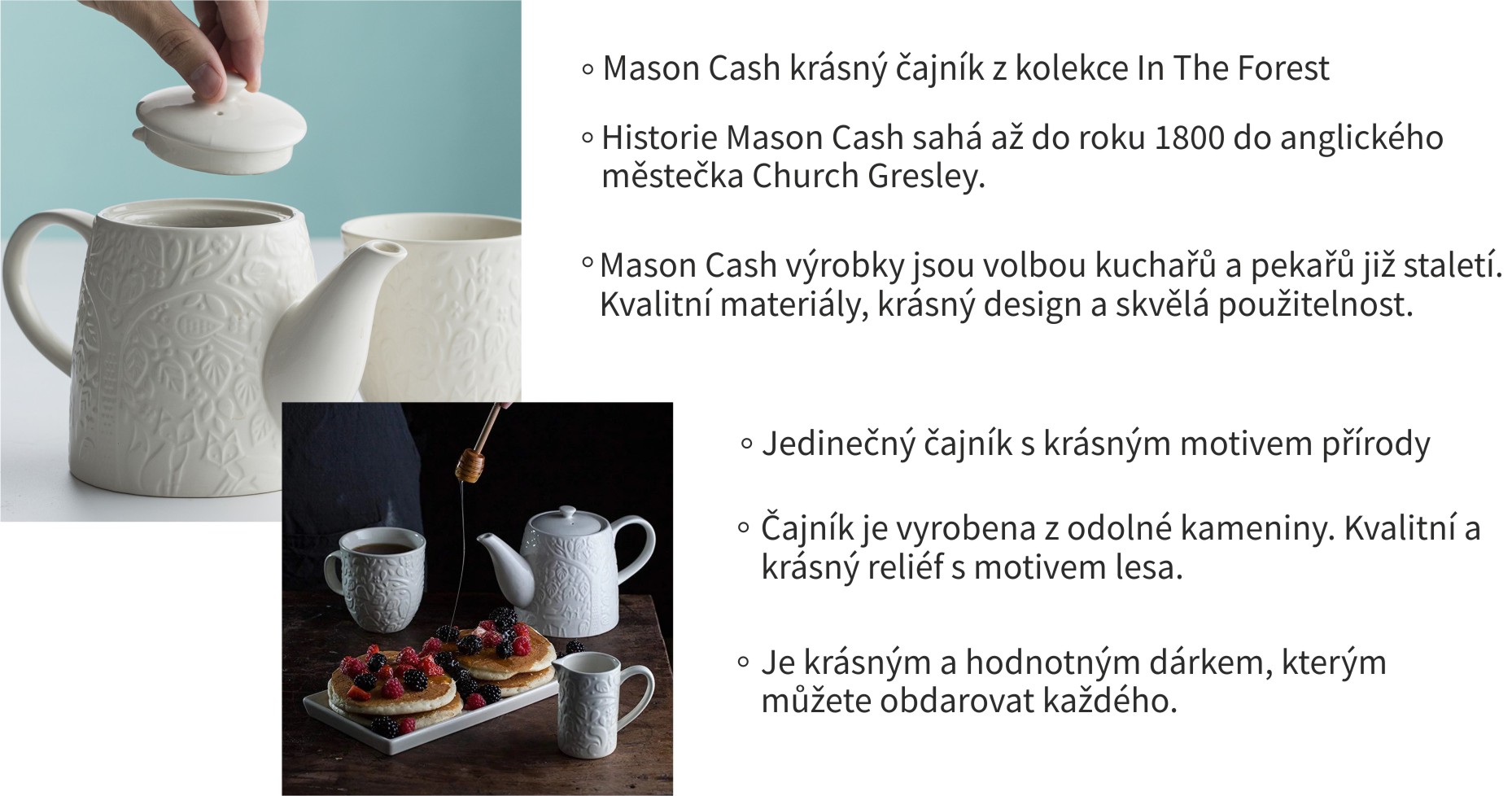 mason cash čajnik -info